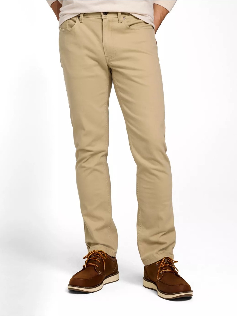 L.L Bean Field Khaki Standard Fit Cotton Blend 5 Pocket Pants Men’s Size 33 x 32